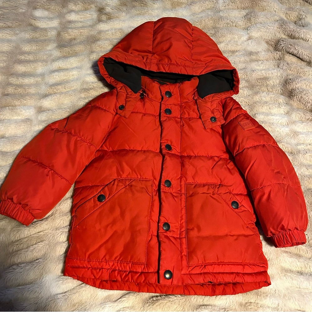 Size 3 Years Baby Gap Orange ColdControl Max Puffer Jacket